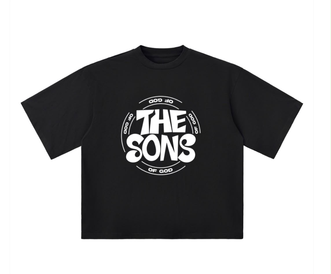 The Sons Tee in black, front